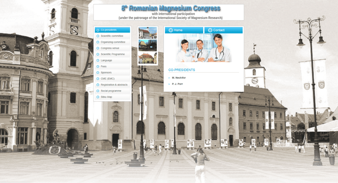 Bannerul Congresului Român de Magneziu din 2012